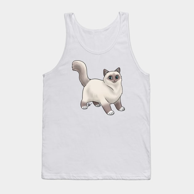 Cat - Birman - Blue Point Tank Top by Jen's Dogs Custom Gifts and Designs